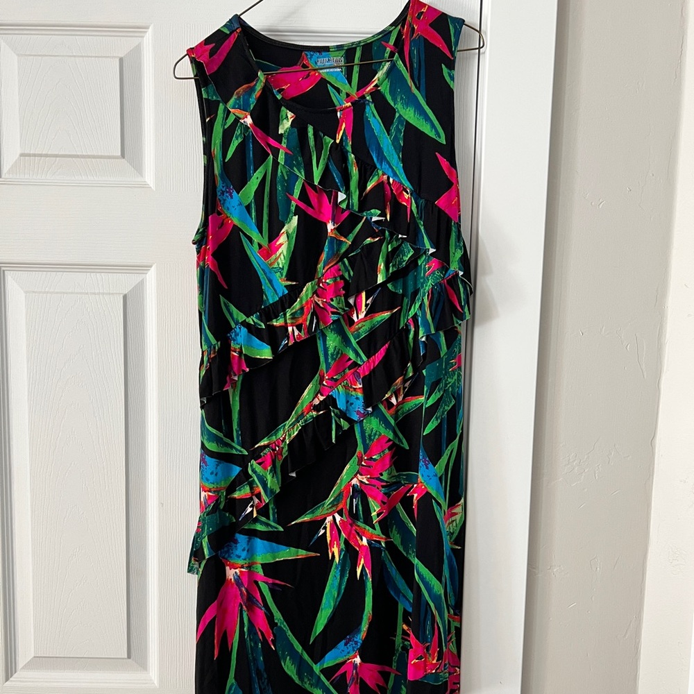 Ruff Hewn midi sleeveless dress
